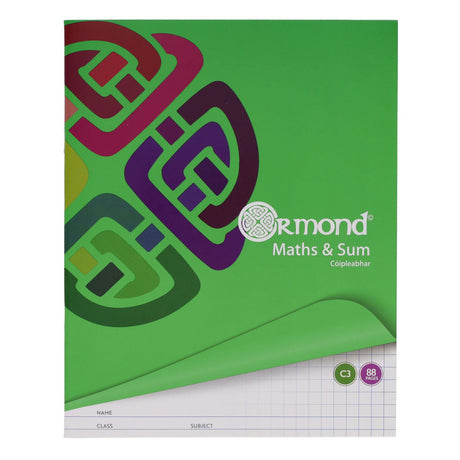 Ormond - Sum Copy - C3 - 88 Page - Pack of 5 by Ormond on Schoolbooks.ie