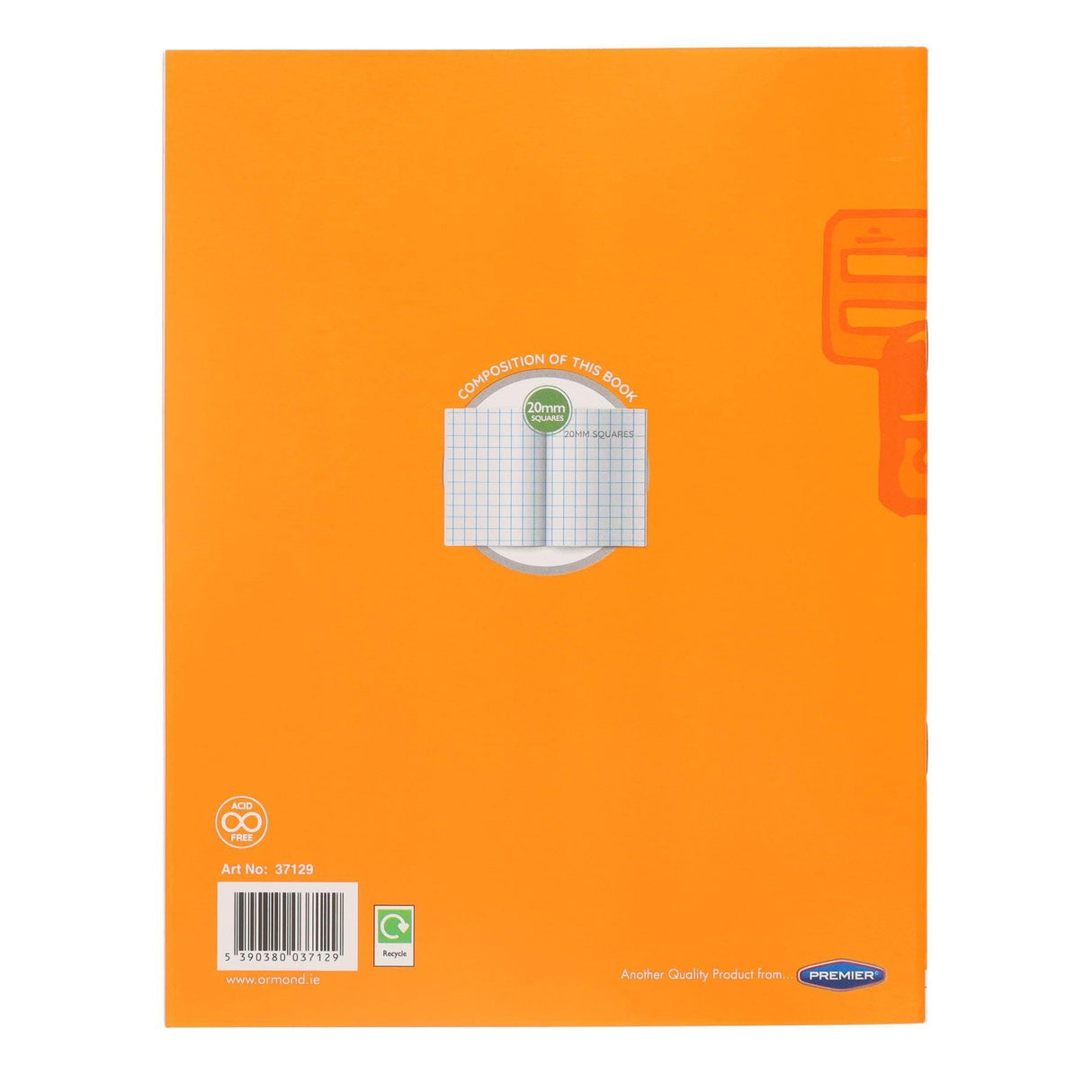 Junior Sum Copy 2cm Square - 40 Page by Ormond on Schoolbooks.ie