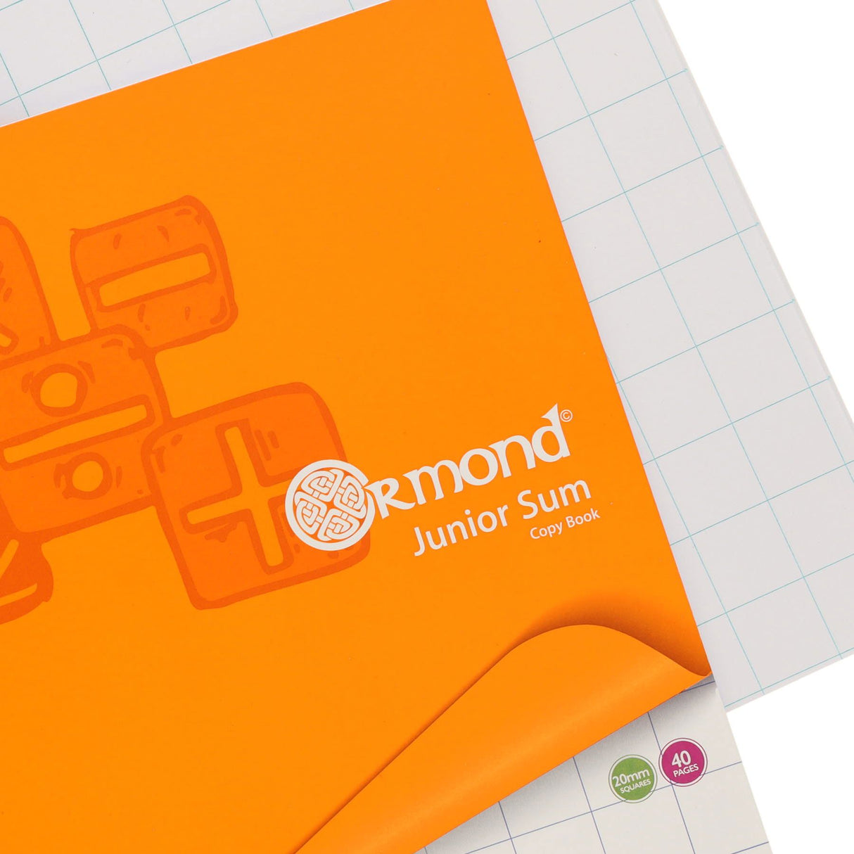 Junior Sum Copy 2cm Square - 40 Page by Ormond on Schoolbooks.ie