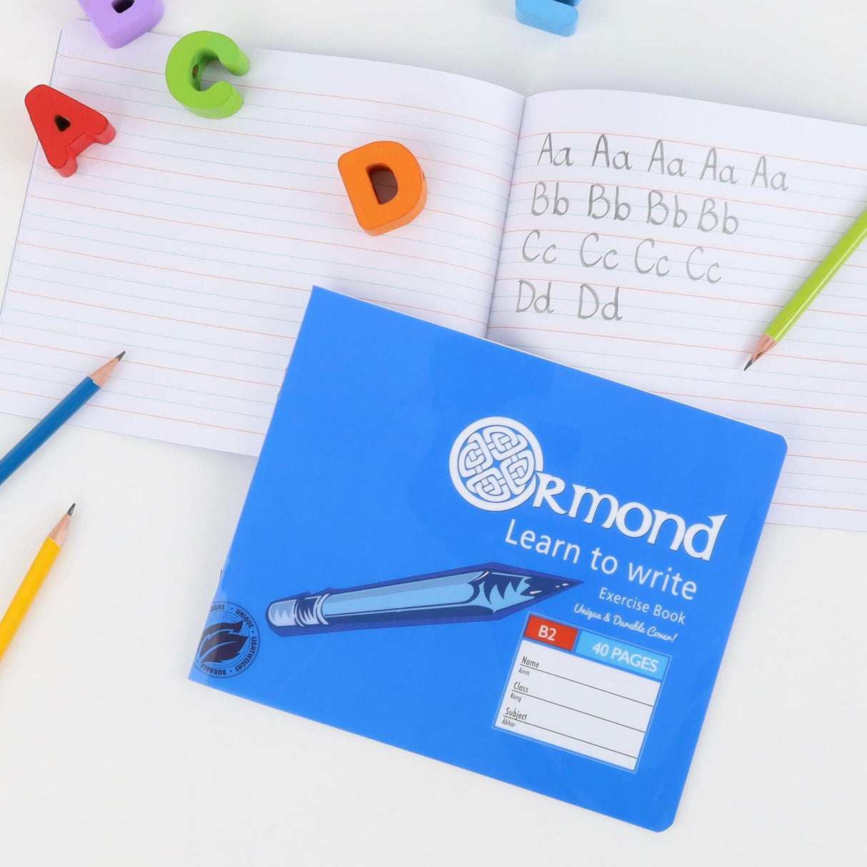 Ormond - Learn To Write Copy Book - B2 - Durable Cover - 40 Page by Ormond on Schoolbooks.ie
