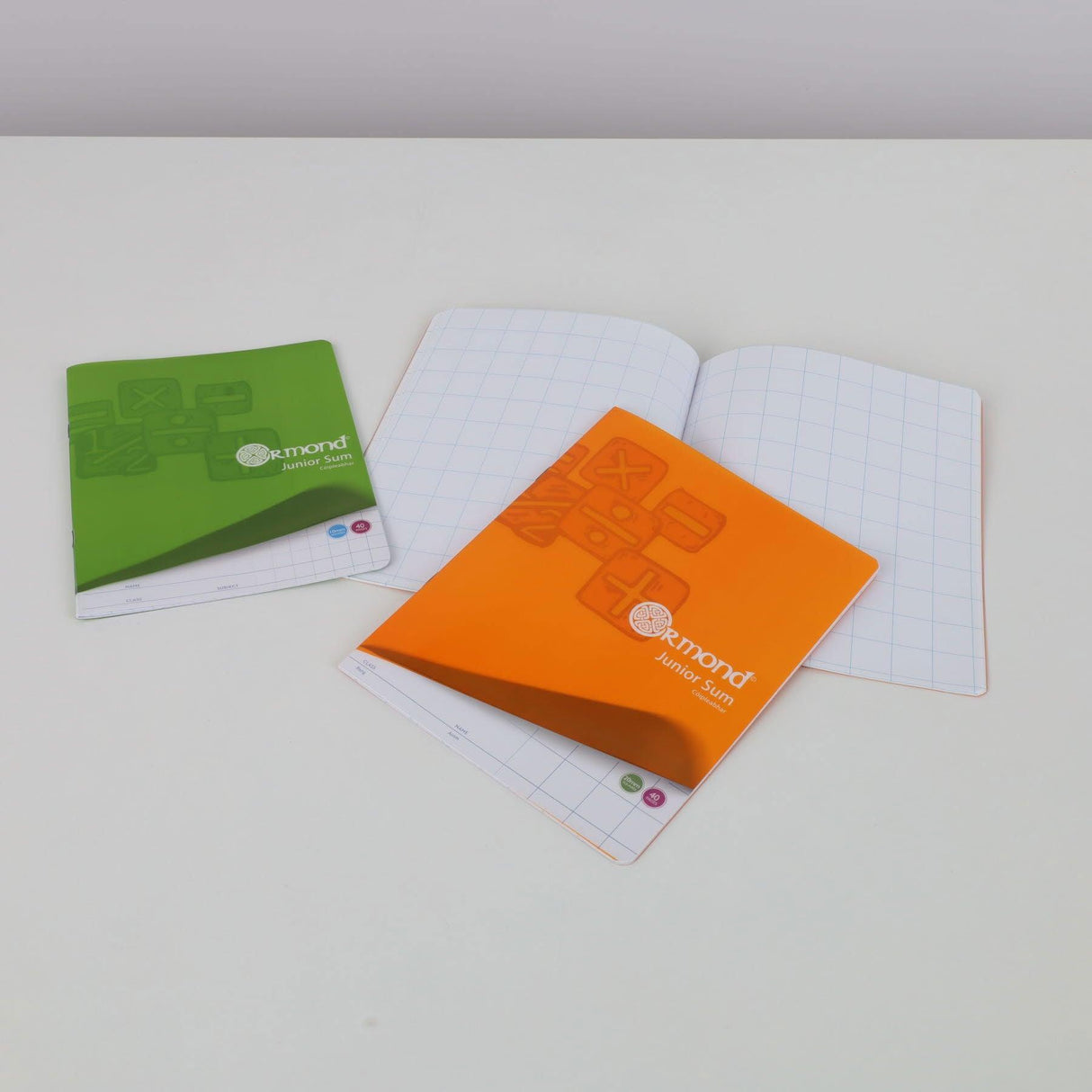 Ormond 40 Page 10mm Square Durable Cover Junior Sum Copy by Ormond on Schoolbooks.ie