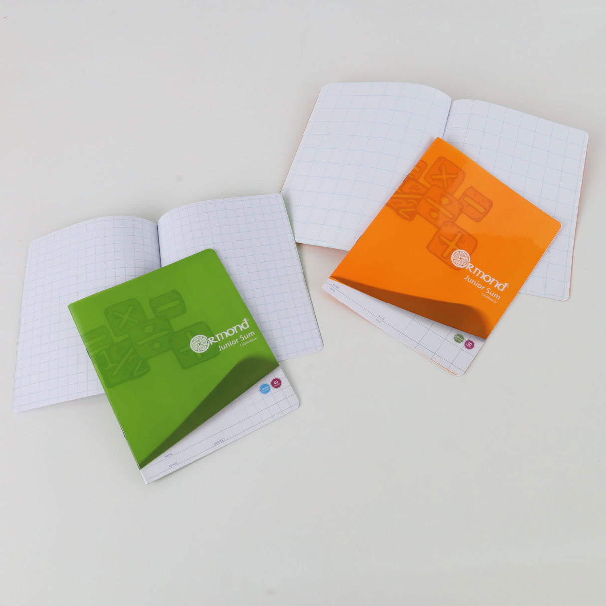 Ormond 40 Page 10mm Square Durable Cover Junior Sum Copy