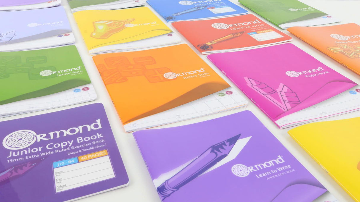 Ormond 40 Page 10mm Square Durable Cover Junior Sum Copy by Ormond on Schoolbooks.ie