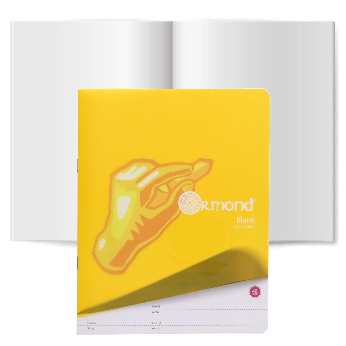 Ormond - Blank Copy Book - Durable Cover - 40 Page by Ormond on Schoolbooks.ie
