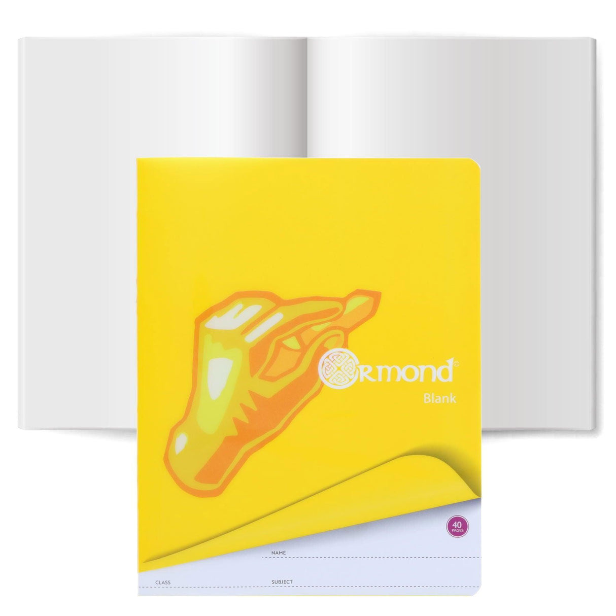 Ormond - Blank Copy Book - Durable Cover - 40 Page by Ormond on Schoolbooks.ie