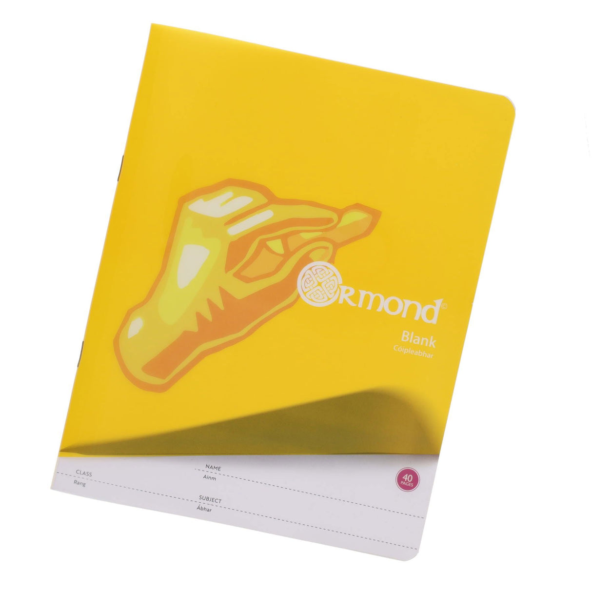 Ormond - Blank Copy Book - Durable Cover - 40 Page by Ormond on Schoolbooks.ie