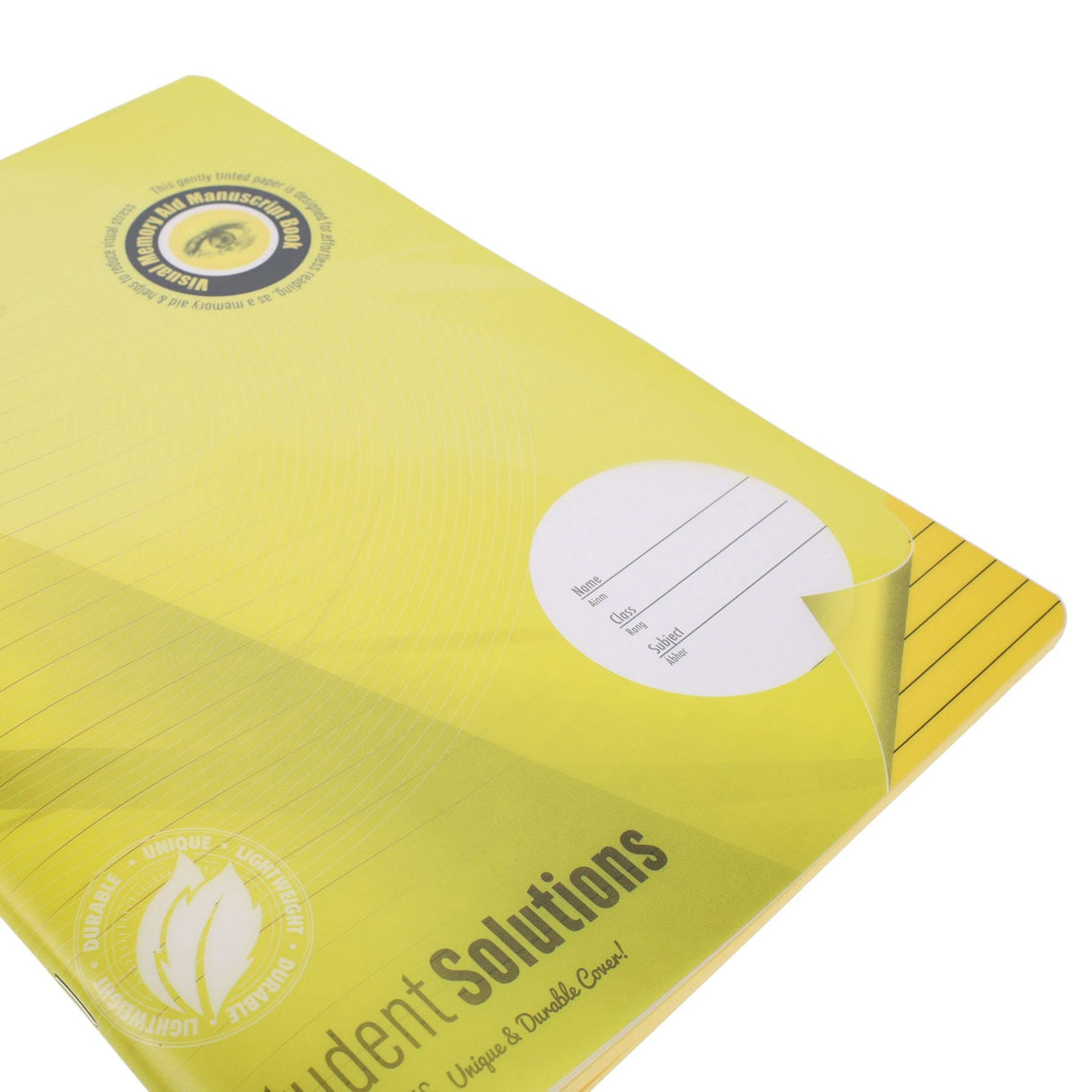 Student Solutions - Visual Aid Manuscript Book - Durable Cover - A4 - 120 Page - Yellow by Student Solutions on Schoolbooks.ie