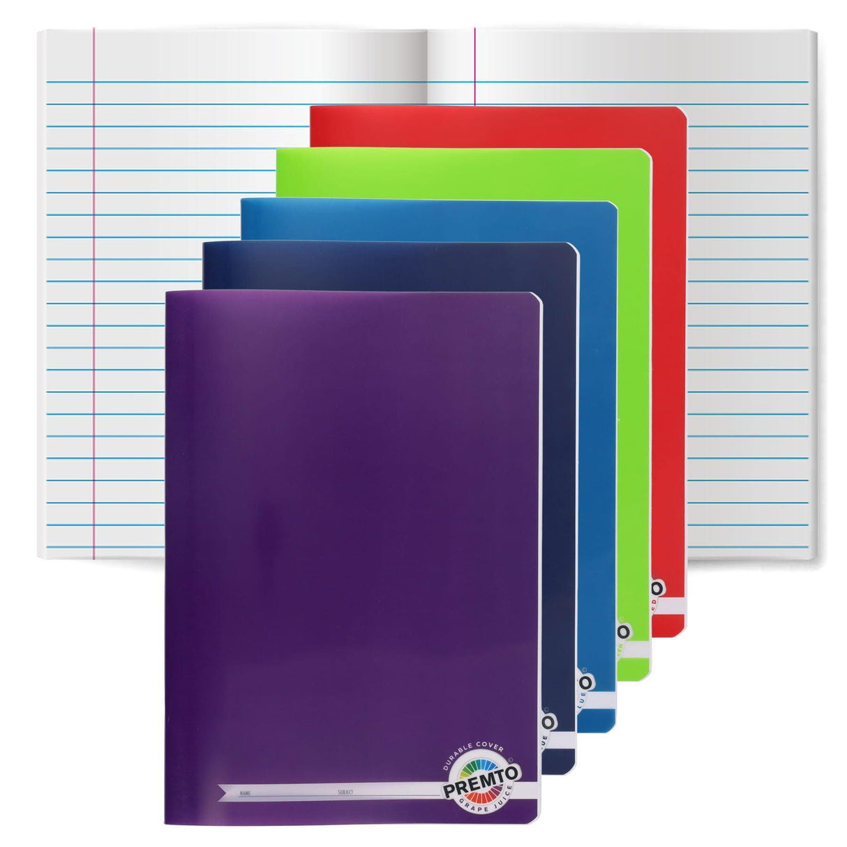 ■ Premto - Durable Cover Manuscript Book - A4 - 120 Page - Pack of 5 by Premto on Schoolbooks.ie