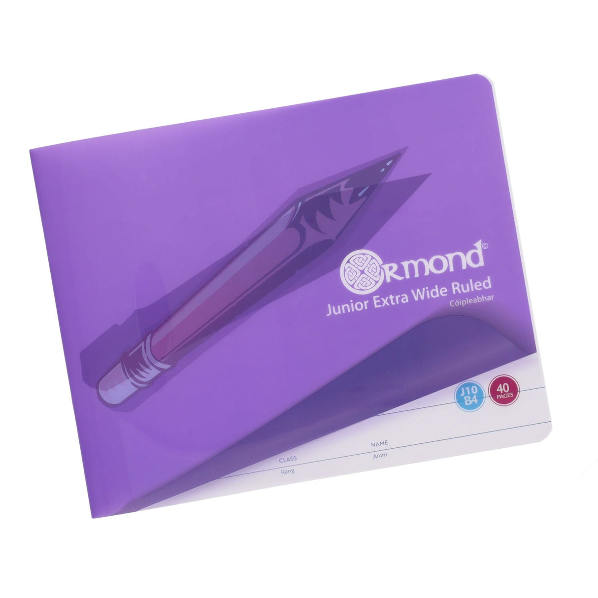 Ormond 40 Page J10 B4 Durable Cover Junior Copy Book by Ormond on Schoolbooks.ie