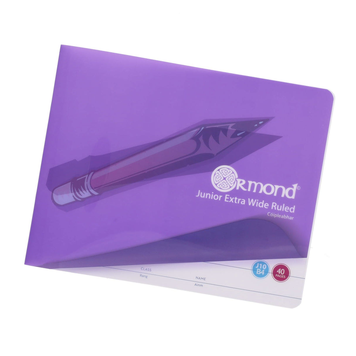 Ormond 40 Page J10 B4 Durable Cover Junior Copy Book by Ormond on Schoolbooks.ie