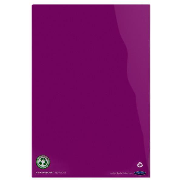 Premto - Packet of 3 x A4 160 page Manuscript Book Durable Cover by Premto on Schoolbooks.ie
