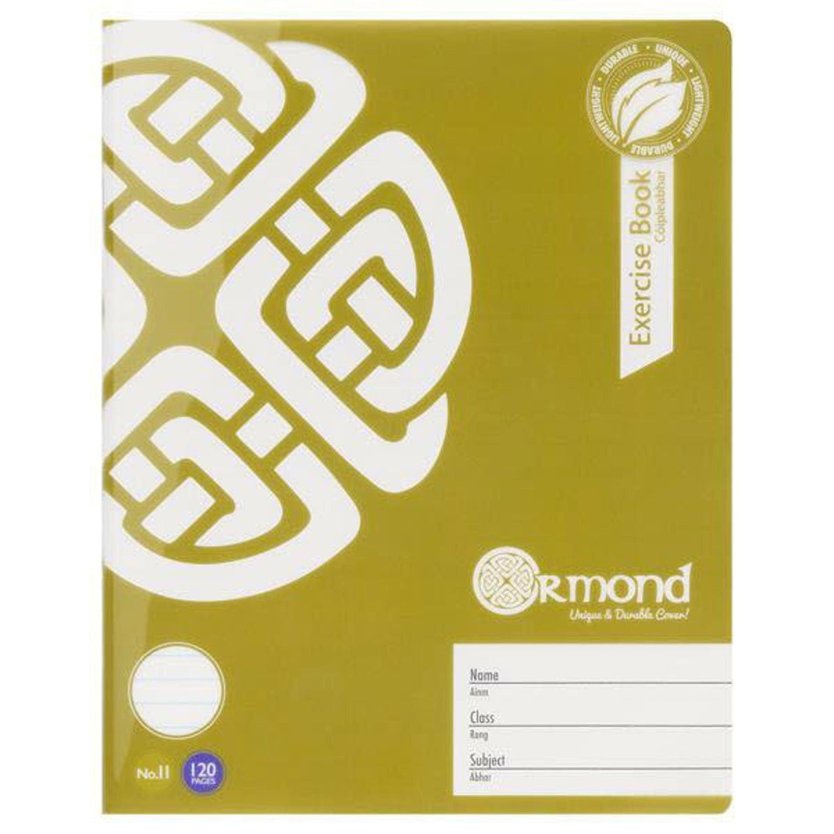 ■ Ormond - Pack of 5x No.11 - 120 Page Durable Cover Copy Books - Bold by Ormond on Schoolbooks.ie