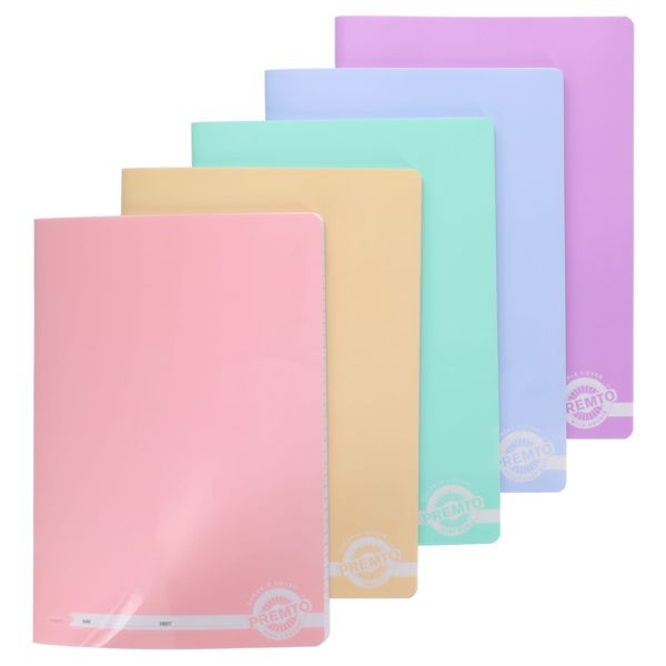 Premto - Pastel A4 160pg Durable Cover Mansucript Book - Asst