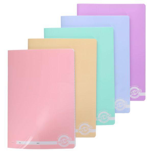 Premto - Pastel A4 160pg Durable Cover Mansucript Book - Asst
