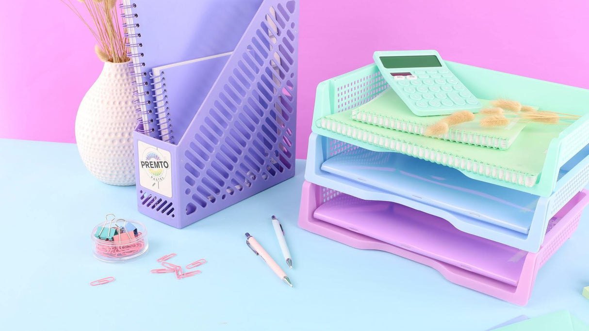 Premto - Pastel A4 160pg Durable Cover Mansucript Book - Asst