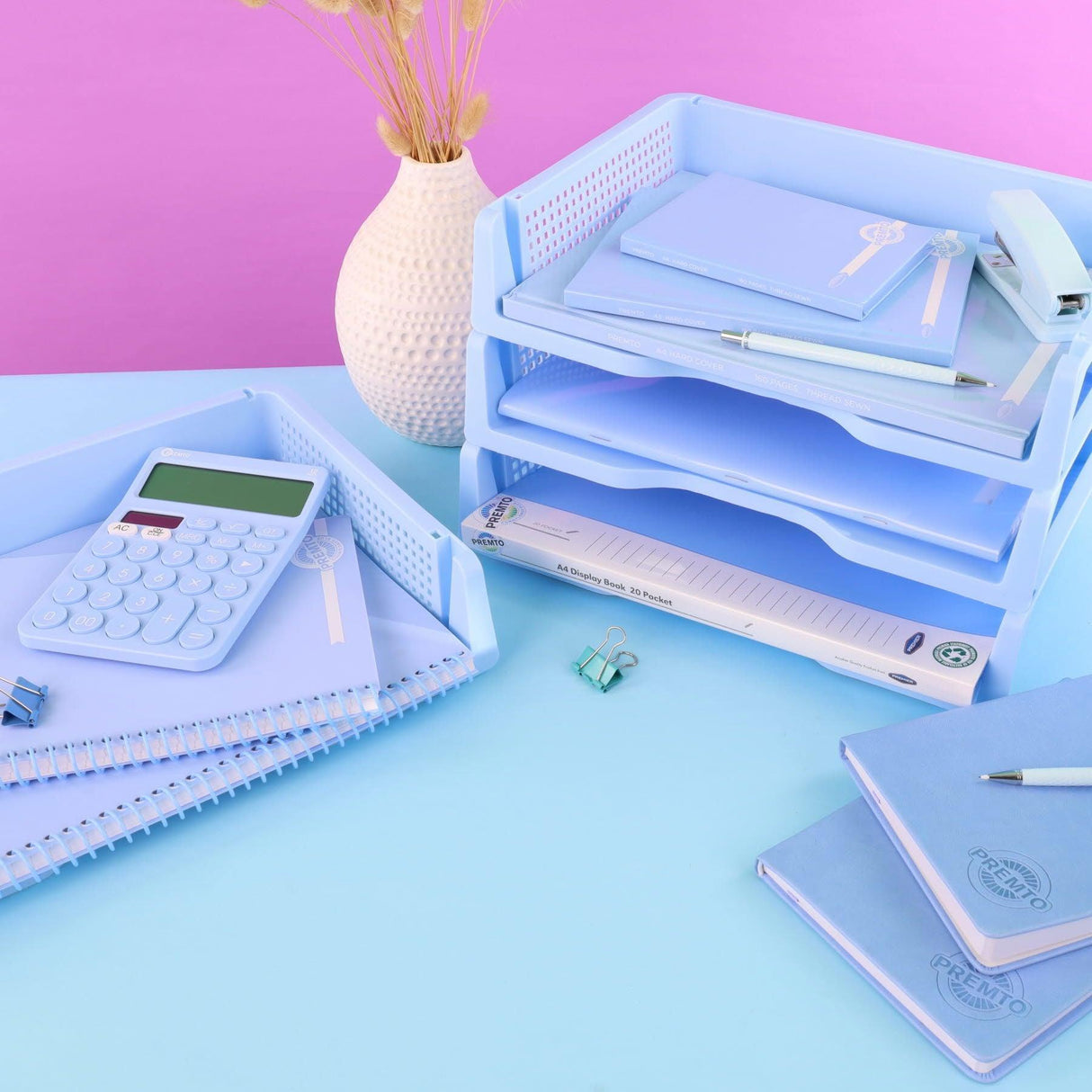Premto - Pastel A4 160pg Durable Cover Mansucript Book - Asst
