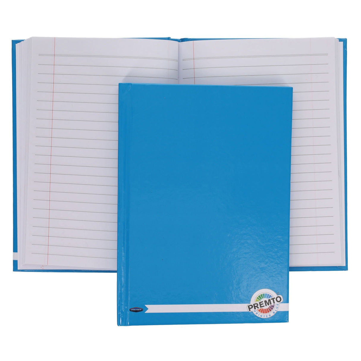 Premto - A5 160 Page Hardcover Notebook - Printer Blue by Premto on Schoolbooks.ie