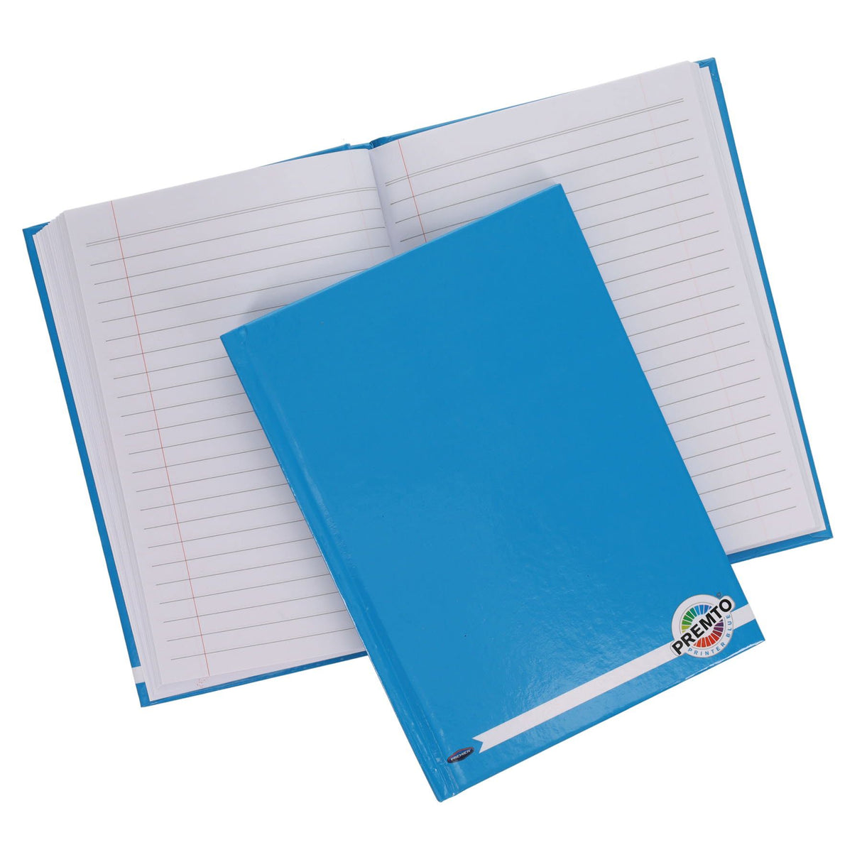 Premto - A5 160 Page Hardcover Notebook - Printer Blue by Premto on Schoolbooks.ie