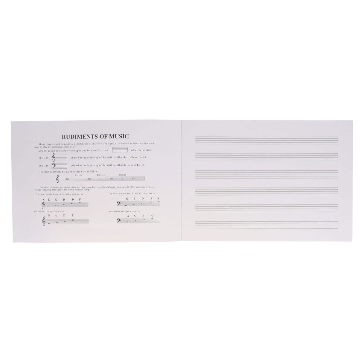 Ormond - Music Manuscript Book - 6 Stave - 24 page by Ormond on Schoolbooks.ie