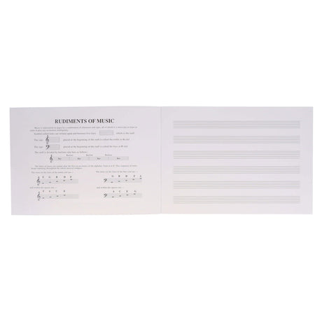 Ormond - Music Manuscript Book - 6 Stave - 24 page by Ormond on Schoolbooks.ie