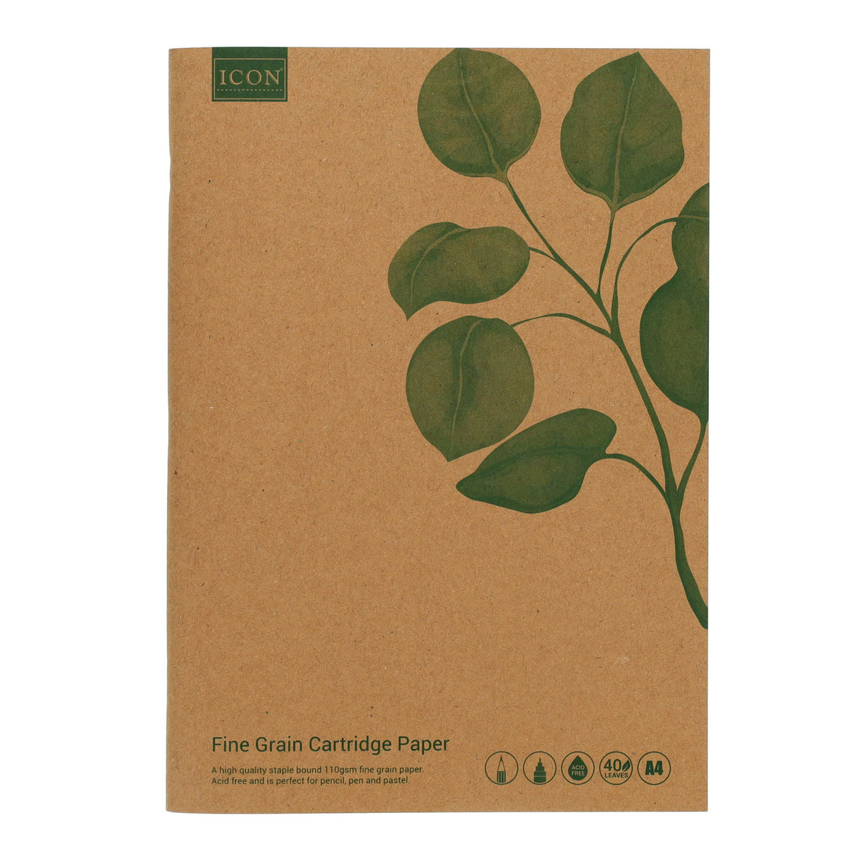 Icon - Kraft Sketch Book - A4 - 80 Page by Icon on Schoolbooks.ie