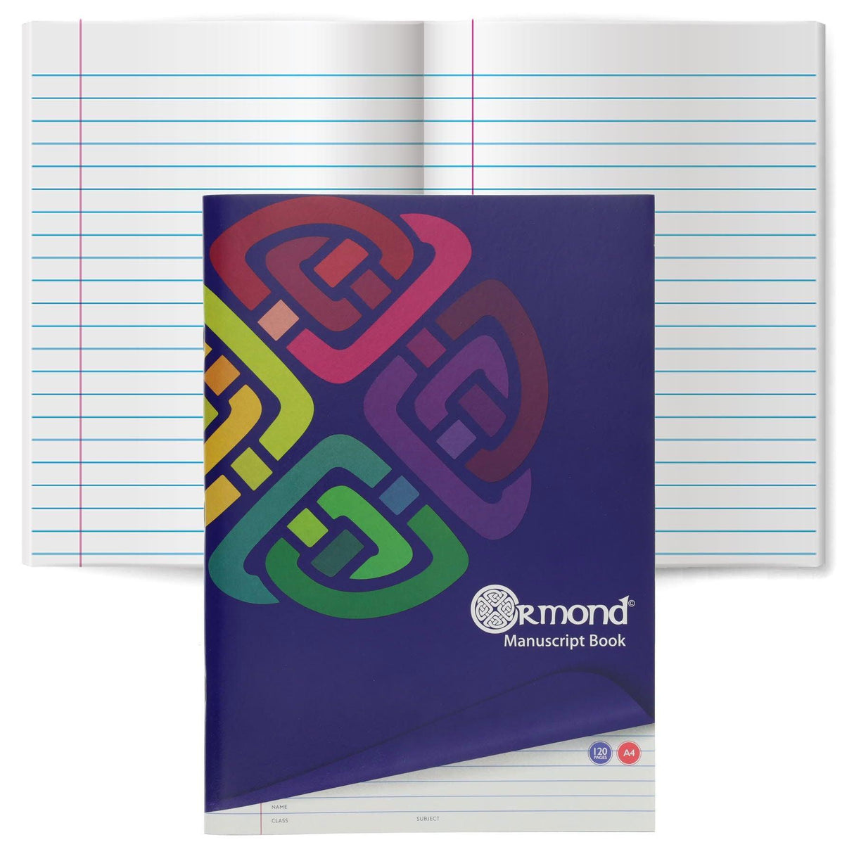 Ormond - A4 120pg Soft Cover Manuscript Book by Ormond on Schoolbooks.ie