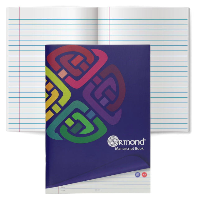 Ormond - A4 120pg Soft Cover Manuscript Book by Ormond on Schoolbooks.ie