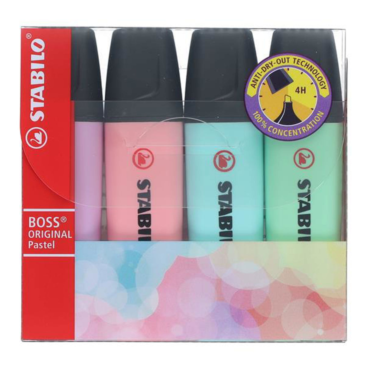 ■ Stabilo - Boss Original - Highlighters - Assorted Colours - Pastel - Pack of 4 by Stabilo on Schoolbooks.ie