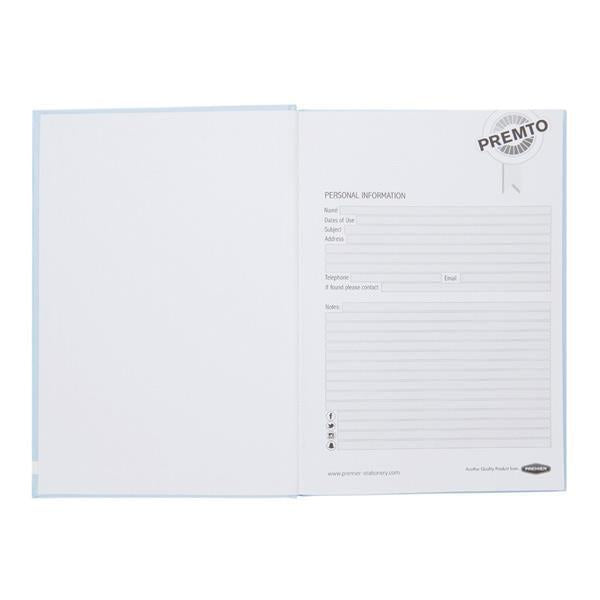 Premto - Pastel A5 160 Page Hardcover Notebook - Cornflower Blue by Premto on Schoolbooks.ie