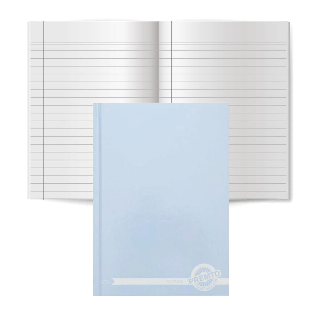 Premto - Pastel A5 160 Page Hardcover Notebook - Cornflower Blue by Premto on Schoolbooks.ie