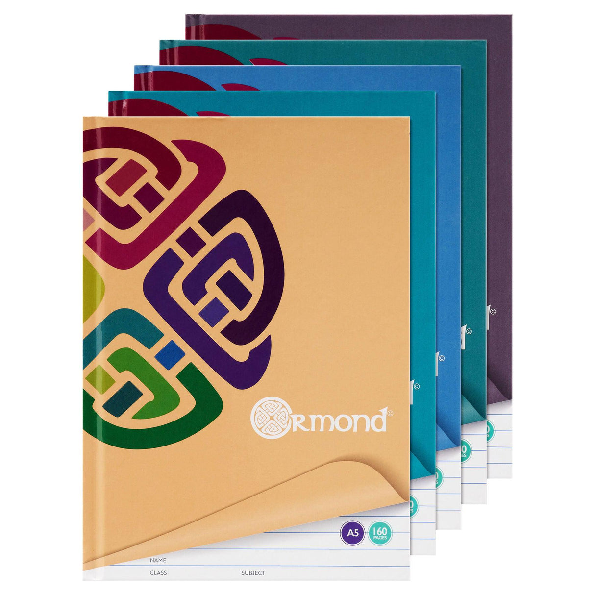 Ormond - A5 Hardcover Notebook - 160 Page by Ormond on Schoolbooks.ie