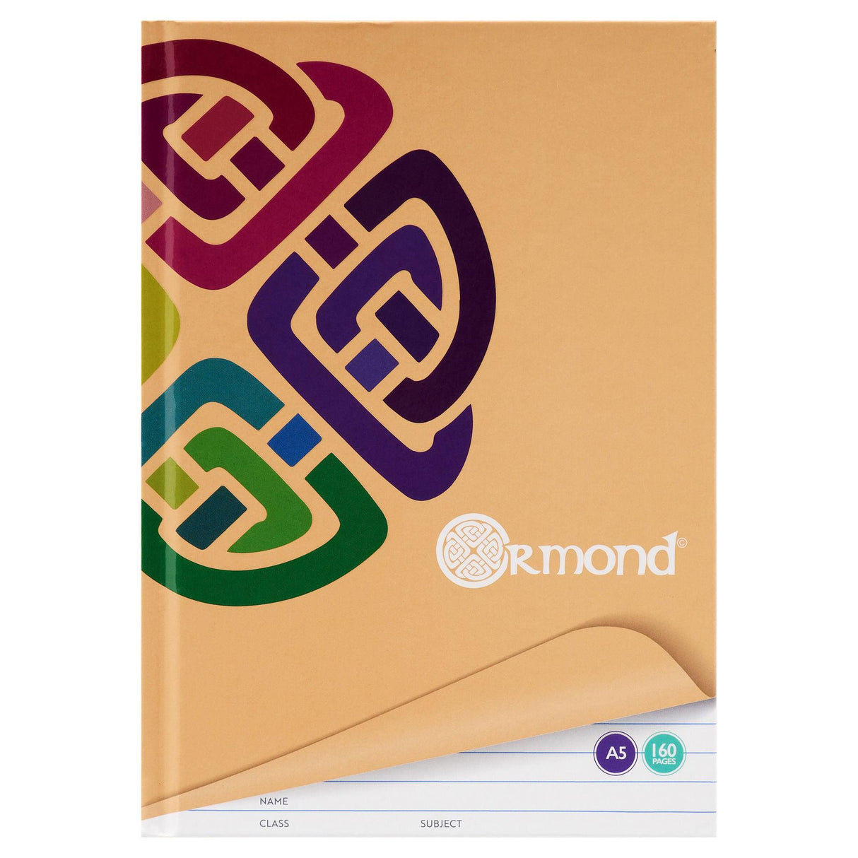 Ormond - A5 Hardcover Notebook - 160 Page by Ormond on Schoolbooks.ie
