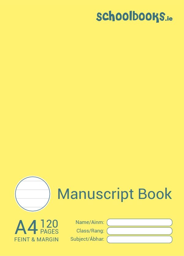 Schoolbooks.ie - A4 Manuscript Book - 120 Page - Pack of 3 - Pastels by Schoolbooks.ie on Schoolbooks.ie