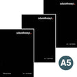 Schoolbooks.ie - A5 Hardback Notebook - 160 Page - 3 Pack - Black by Schoolbooks.ie on Schoolbooks.ie