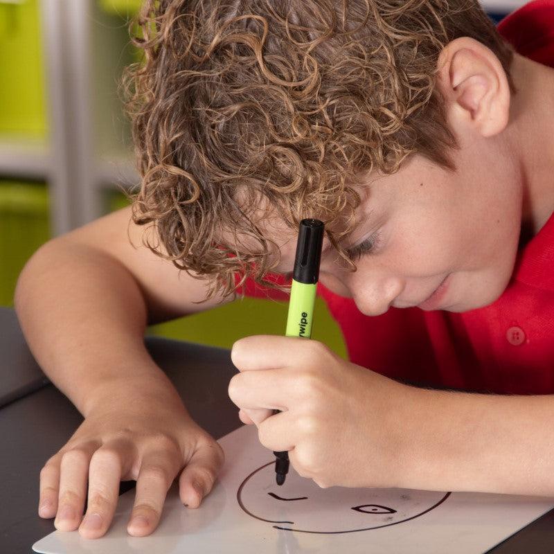 Show-me - Drywipe Markers - Medium Tip - Slim Barrel - Black - Box of 10 by Show-me on Schoolbooks.ie