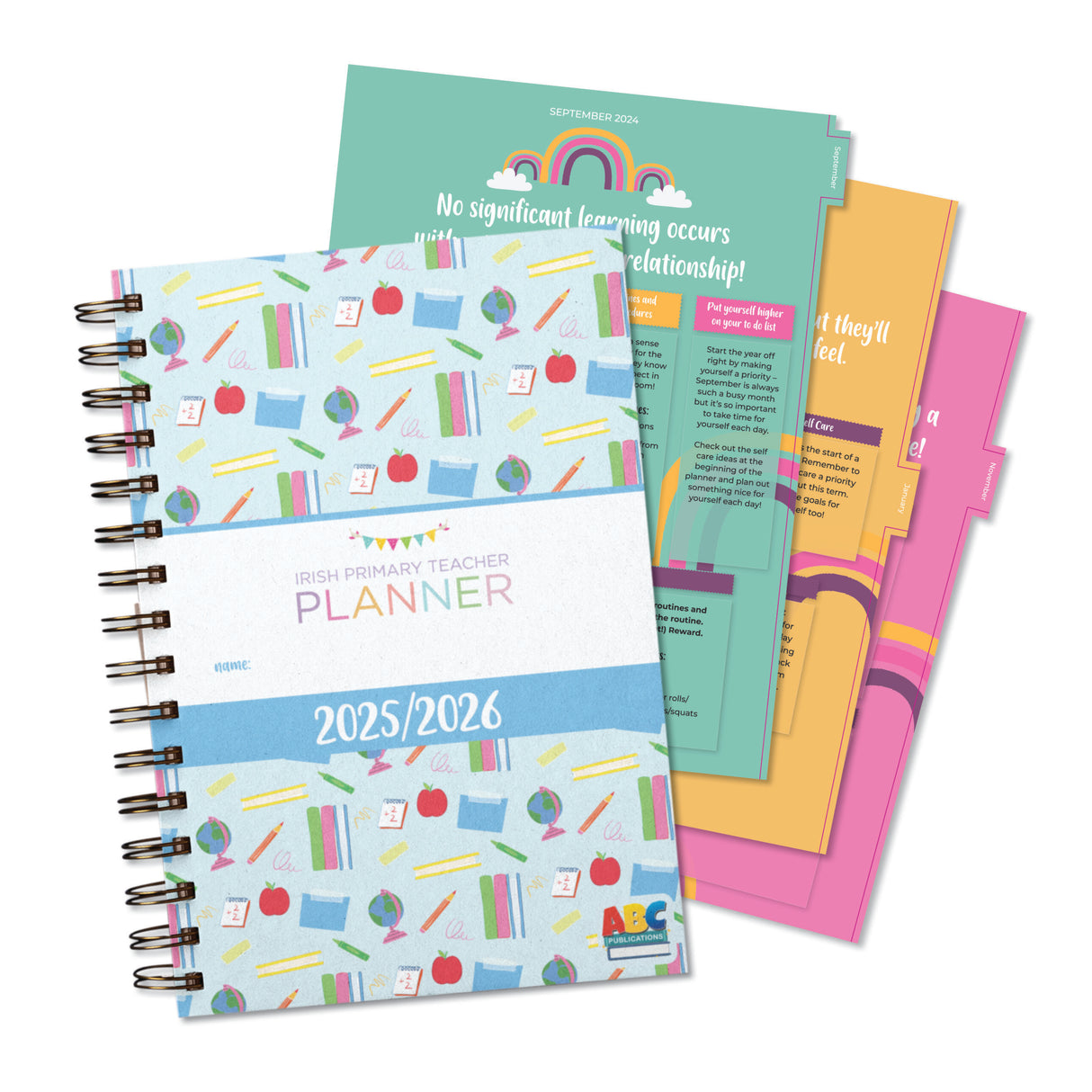 ■ Irish Primary Teacher Planner 2025-2026 - School Stationery by ABC Publications on Schoolbooks.ie