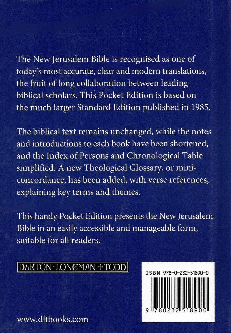 The New Jerusalem Bible - Pocket Edition (Hardback) by Veritas on Schoolbooks.ie