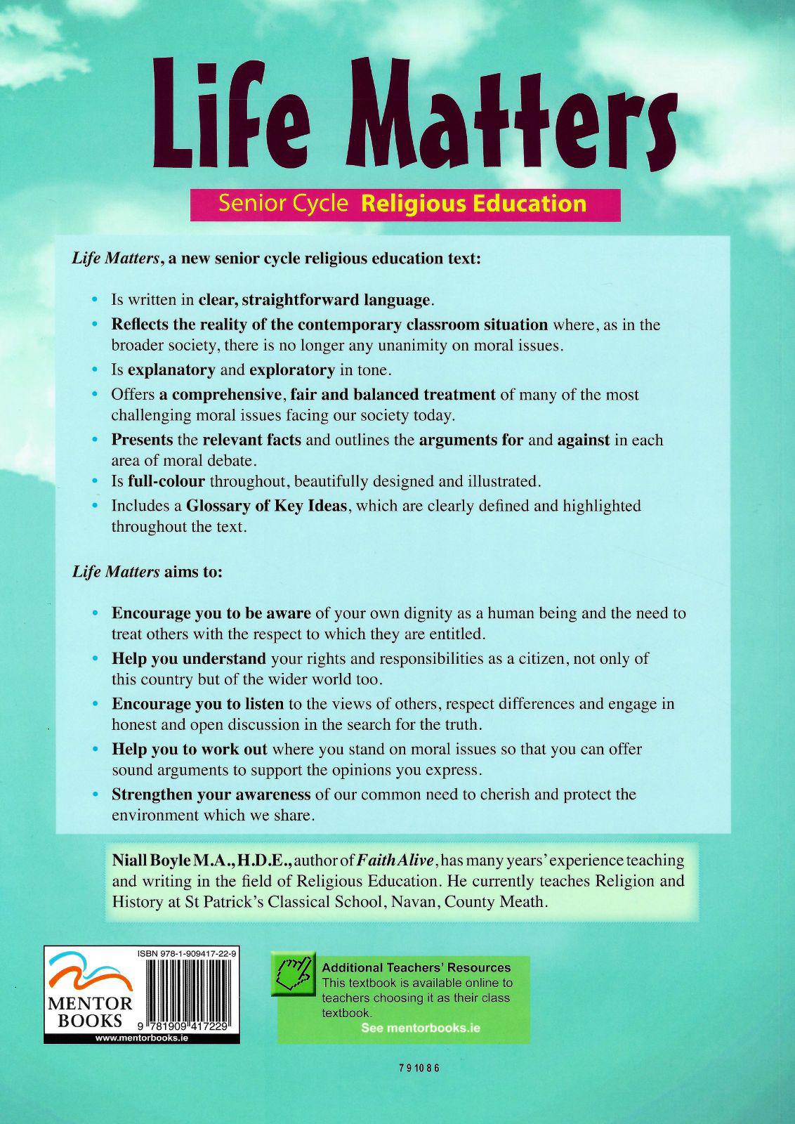 ■ Life Matters - 1st / Old Edition (2014) by Mentor Books on Schoolbooks.ie