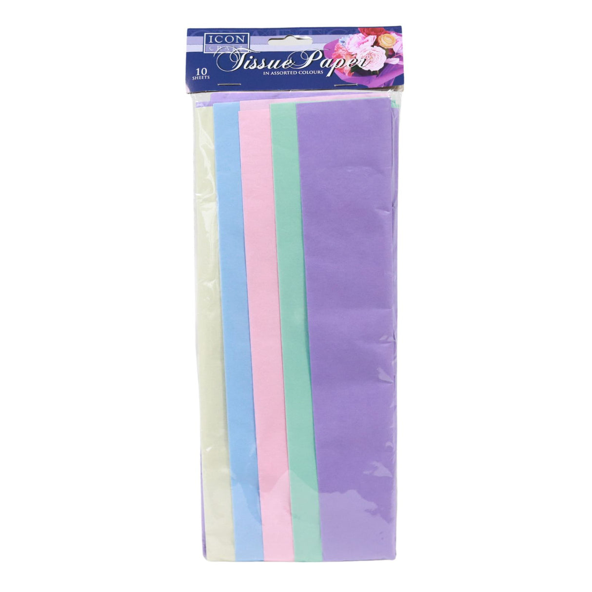 Icon Craft - Tissue Paper - Pack of 10 Assorted Sheets - Pastel by Icon Craft on Schoolbooks.ie