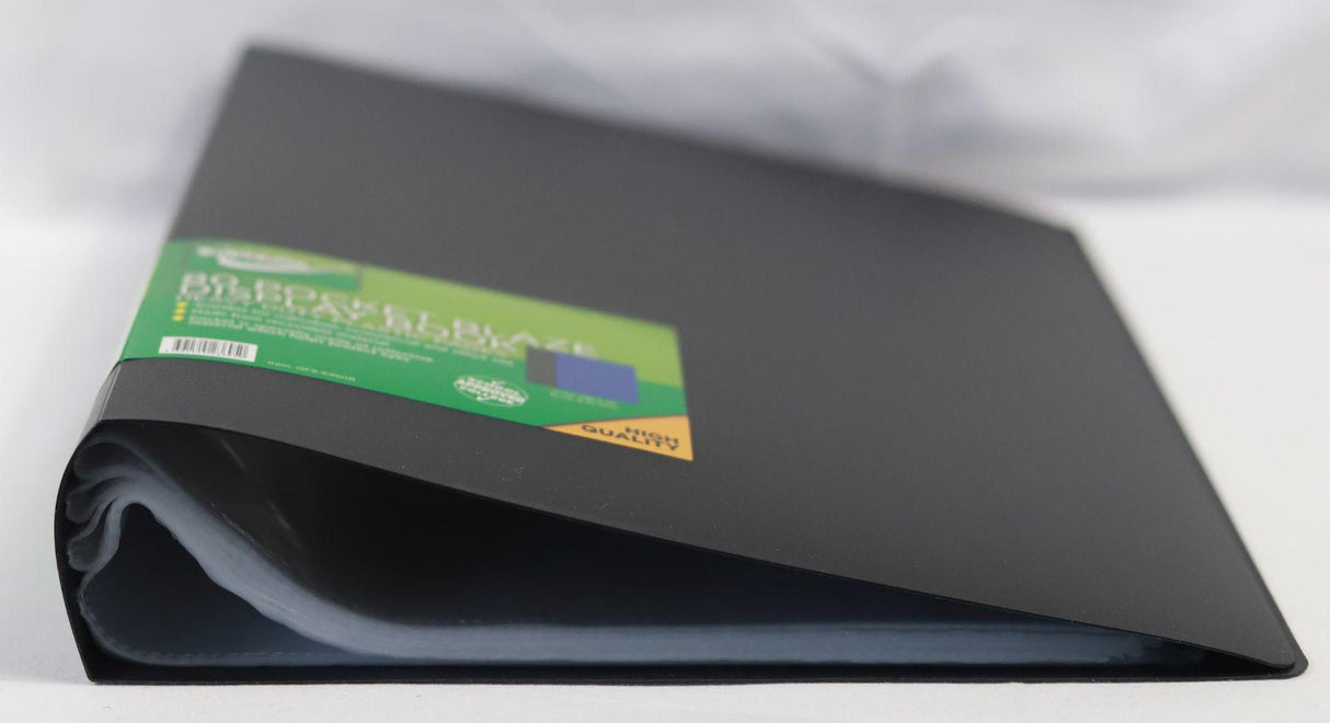 Display Book 80 Pocket - Black by Supreme Stationery on Schoolbooks.ie