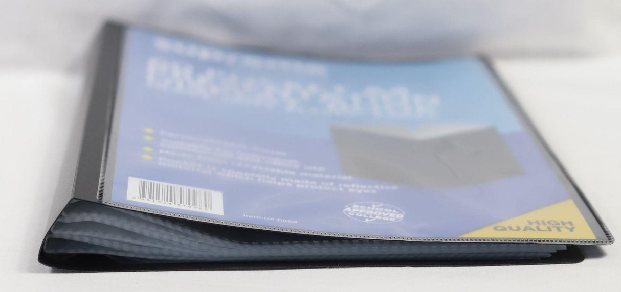 A4 60 Pocket Display With Presentation - Black by Supreme Stationery on Schoolbooks.ie