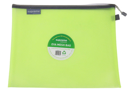 Eva B4+ Mesh Bag - Green by Supreme Stationery on Schoolbooks.ie