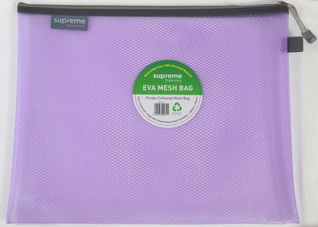 Eva B4+ Mesh Bag - Purple by Supreme Stationery on Schoolbooks.ie