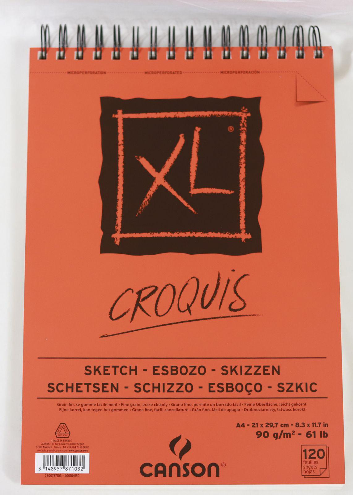 Canson - XL Sketching Spiral Pad - 90gsm A4 - 120 sheets by Canson on Schoolbooks.ie