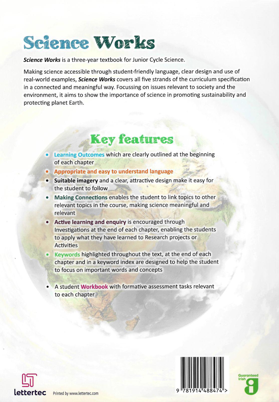 Science Works - Textbook and Workbook - Set by Lettertec Ireland Ltd on Schoolbooks.ie