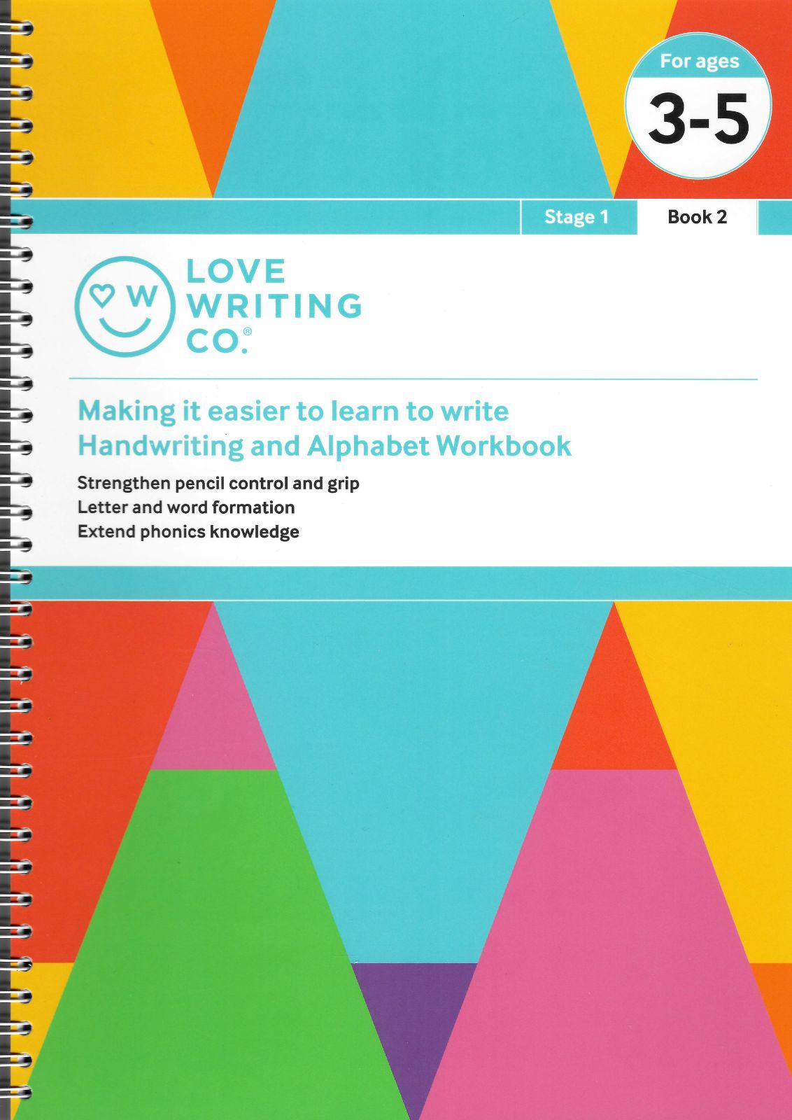 Love Writing Co - Handwriting and Alphabet Practice - Book 2 - Age 3 to 5 by Love Writing Co. on Schoolbooks.ie