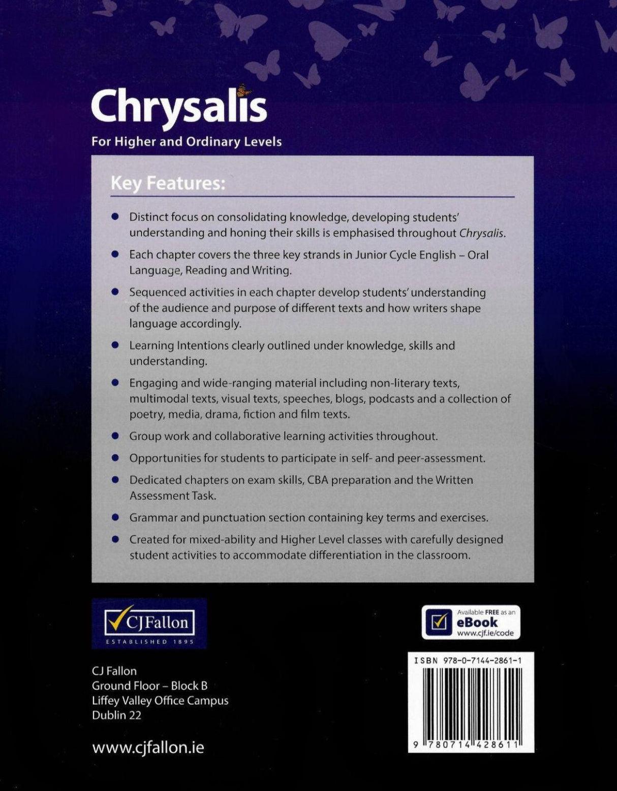 ■ Chrysalis - 1st / Old Edition (2020) by CJ Fallon on Schoolbooks.ie