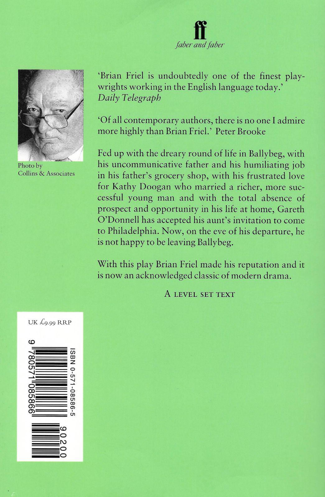 Philadelphia, Here I Come! by Faber & Faber on Schoolbooks.ie