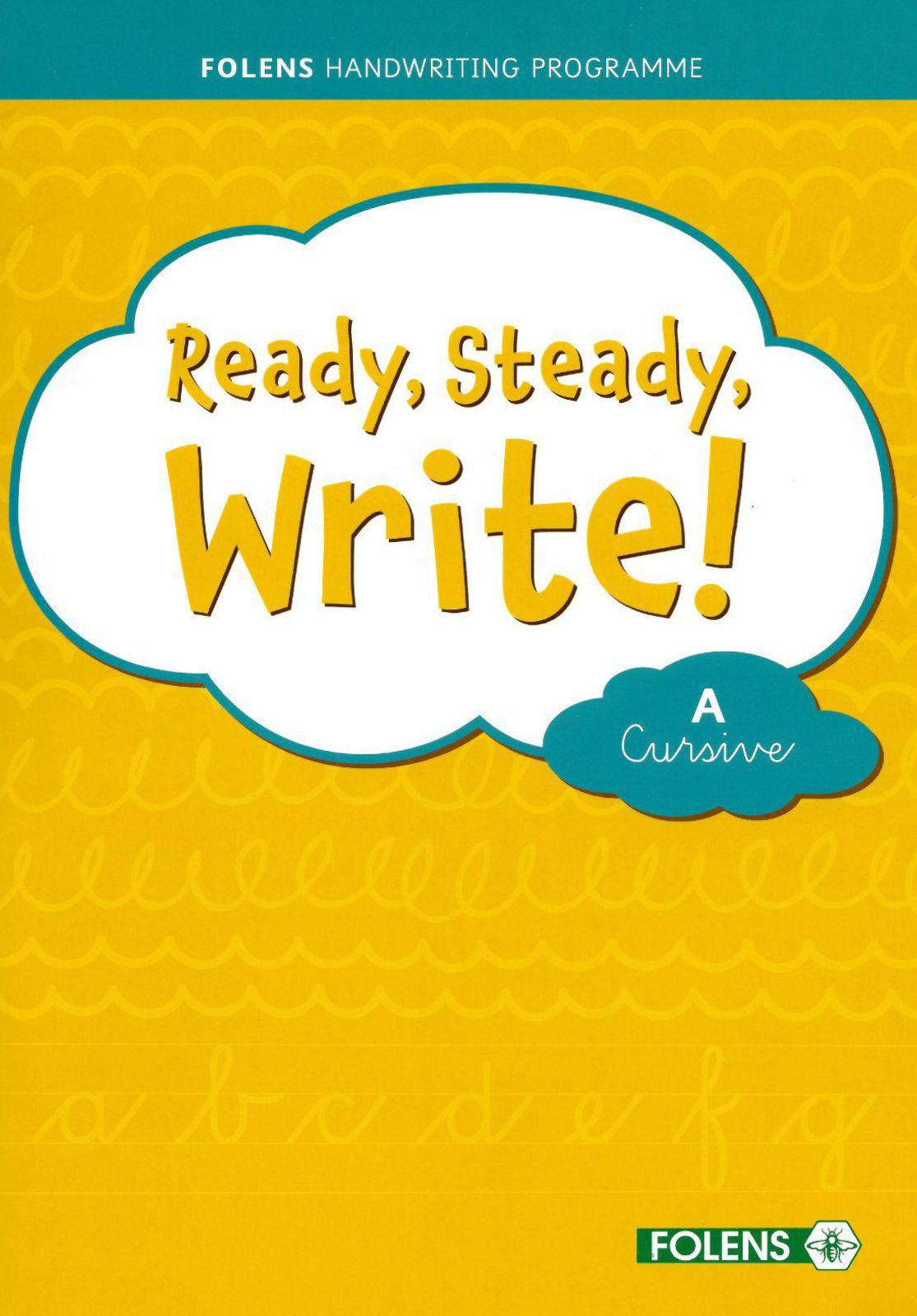 Ready, Steady, Write! A - Junior Infants - Cursive - Textbook and Practice Copy Set by Folens on Schoolbooks.ie