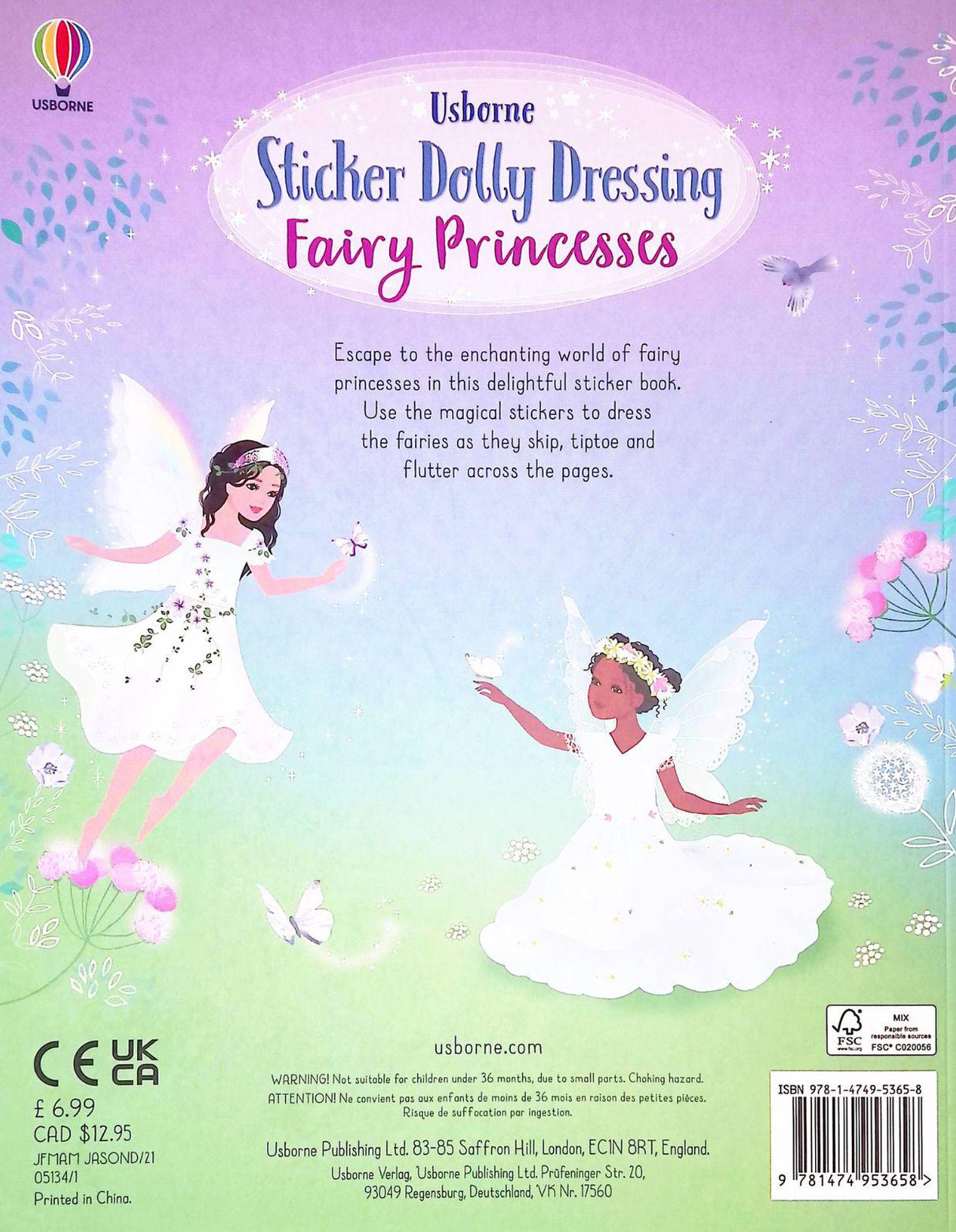 ■ Sticker Dolly Dressing Fairy Princesses by Usborne Publishing Ltd on Schoolbooks.ie